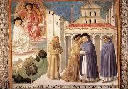 GOZZOLI, Benozzo Scenes from the Life of St Francis (Scene 4, south wall) sdg oil painting